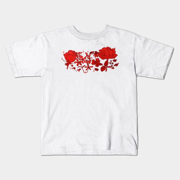 Flowers Kids T-Shirt by Anna Dietzel